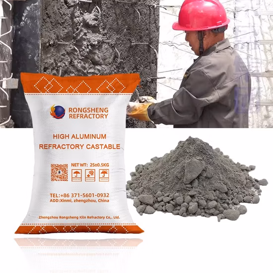 Colabile refrattario a basso contenuto di cemento e alto contenuto di allumina